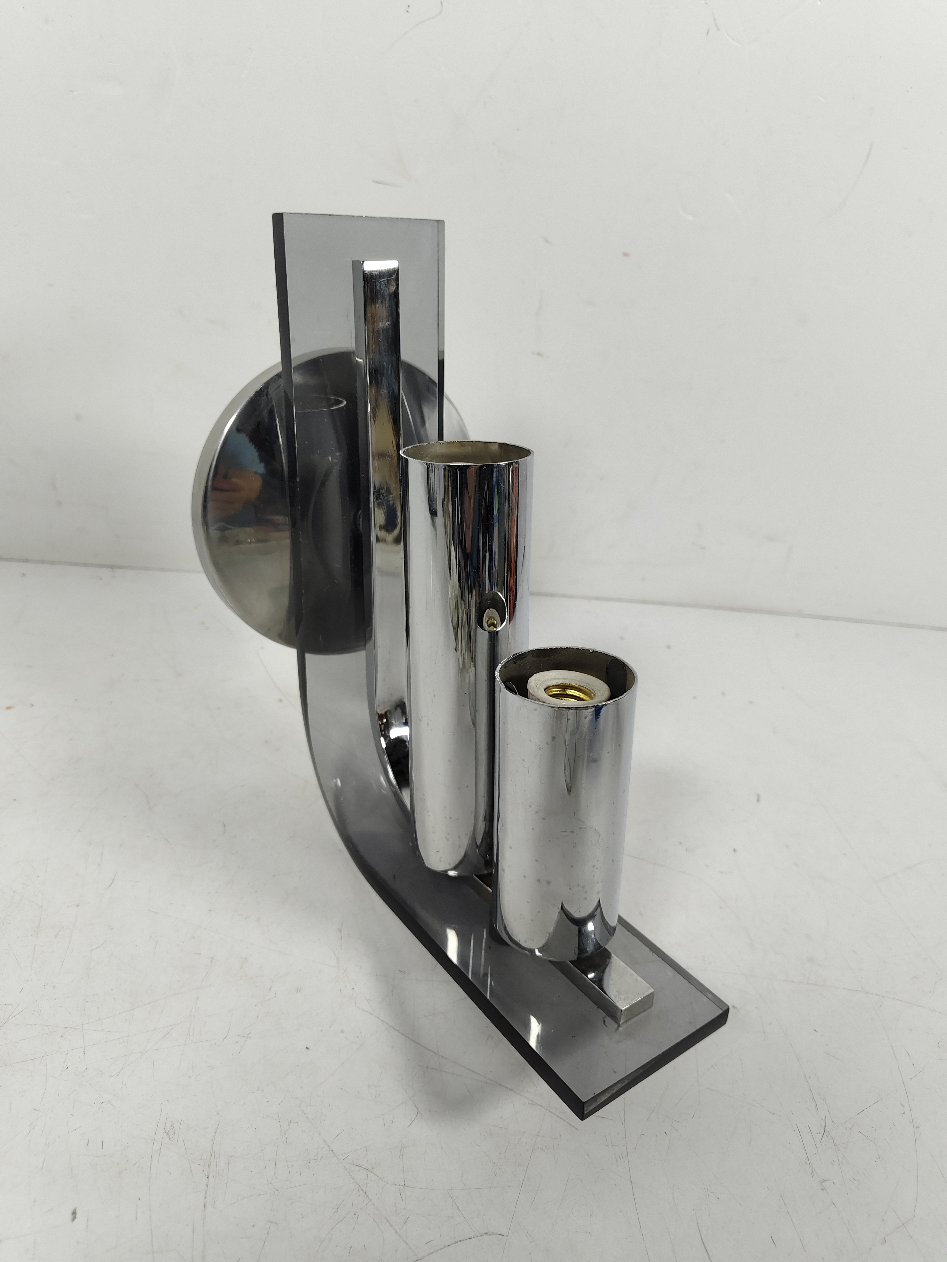 aplique pared baño metacrilato inox e14 13x6-11.8x18.7 3u